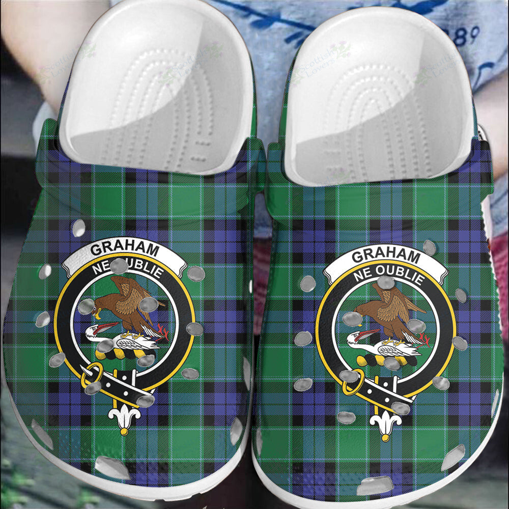 Clan Graham of Menteith Modern Tartan Crest Clogs Classic PJ99 Graham of Menteith Modern Tartan Tartan Today   