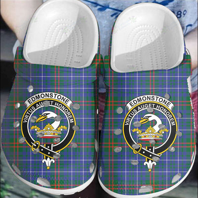 Clan Edmonstone Tartan Crest Clogs Classic XW26