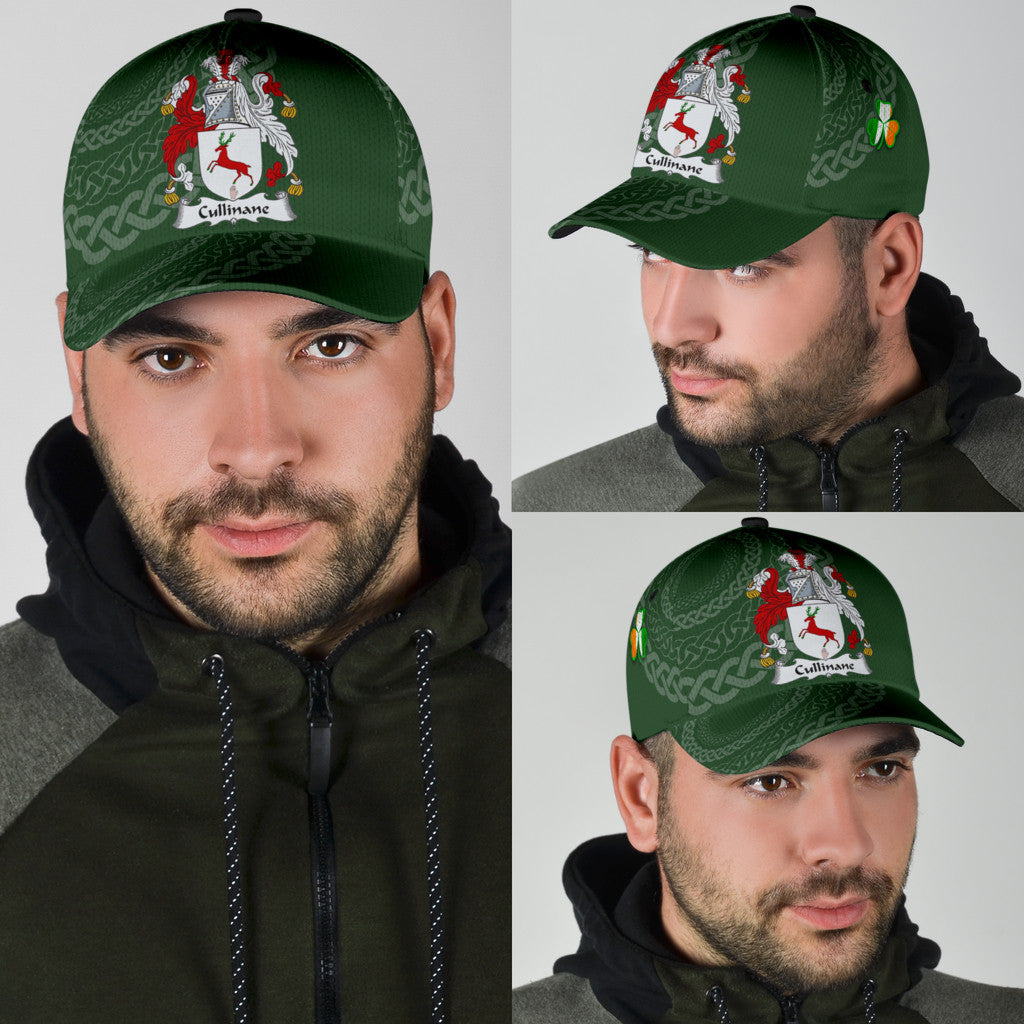 Clan Cullinane Coat Of Arms - Irish Family Crest St Patrick's Day Classic CapCG76 Classic Cap - Cullinane Coat Of Arms St Patrick's Day Classic Cap Irish Cap   