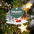 Clan Johnston Ancient "Merry Christmas" Tartan Acrylic Ornament GK15 Johnston Ancient Tartan Tartan Christmas   