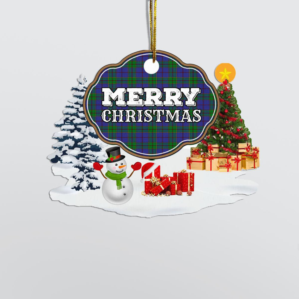 Clan Strachan "Merry Christmas" Tartan Acrylic Ornament NK43 Strachan Tartan Tartan Christmas   