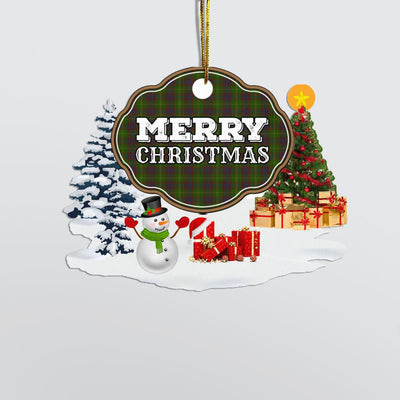 Clan Durie "Merry Christmas" Tartan Acrylic Ornament