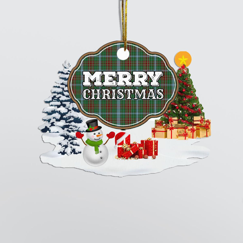 Clan Gayre "Merry Christmas" Tartan Acrylic Ornament SN13 Gayre Tartan Tartan Christmas   