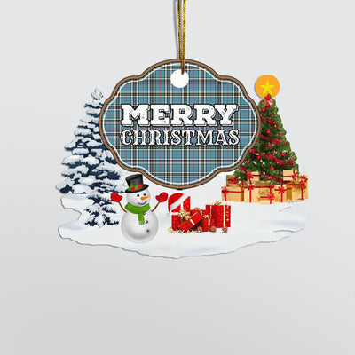 Clan Thomson "Merry Christmas" Tartan Acrylic Ornament