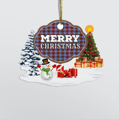 Clan Trotter "Merry Christmas" Tartan Acrylic Ornament DD35