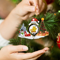 Clan MacIver Crest Tartan Acrylic Christmas Ornament AQ46 MacIver Tartan Tartan Christmas   