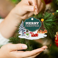 Clan Lammie "Merry Christmas" Tartan Acrylic Ornament QY17 Lammie Tartan Tartan Christmas   