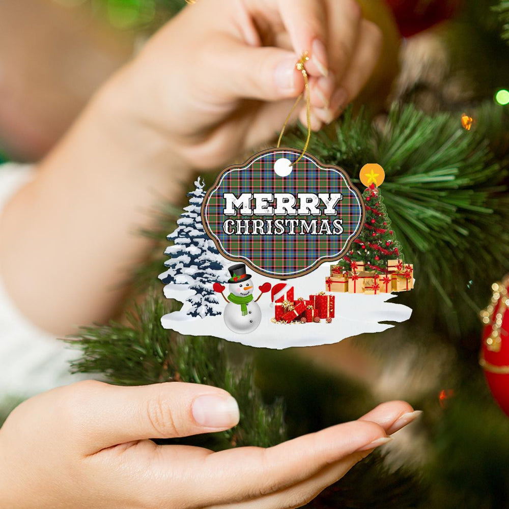 Clan Stirling (of Cadder-Present Chief) "Merry Christmas" Tartan Acrylic Ornament VI83 Stirling (of Cadder-Present Chief) Tartan Tartan Christmas   