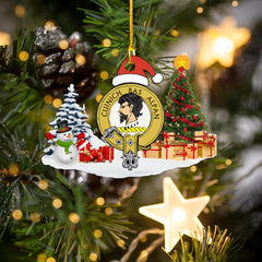 Clan MacAlpine Crest Tartan Acrylic Christmas Ornament QI87 MacAlpine Tartan Tartan Christmas   