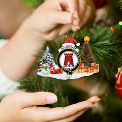 Clan Maccracken Crest Tartan Acrylic Christmas Ornament KY24 Maccracken Tartan Tartan Christmas   