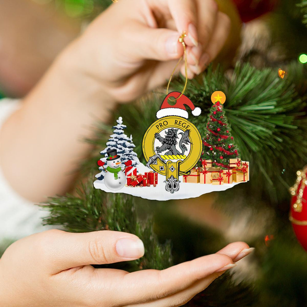 Clan MacPhee Crest Tartan Acrylic Christmas Ornament BS39 MacPhee Tartan Tartan Christmas   