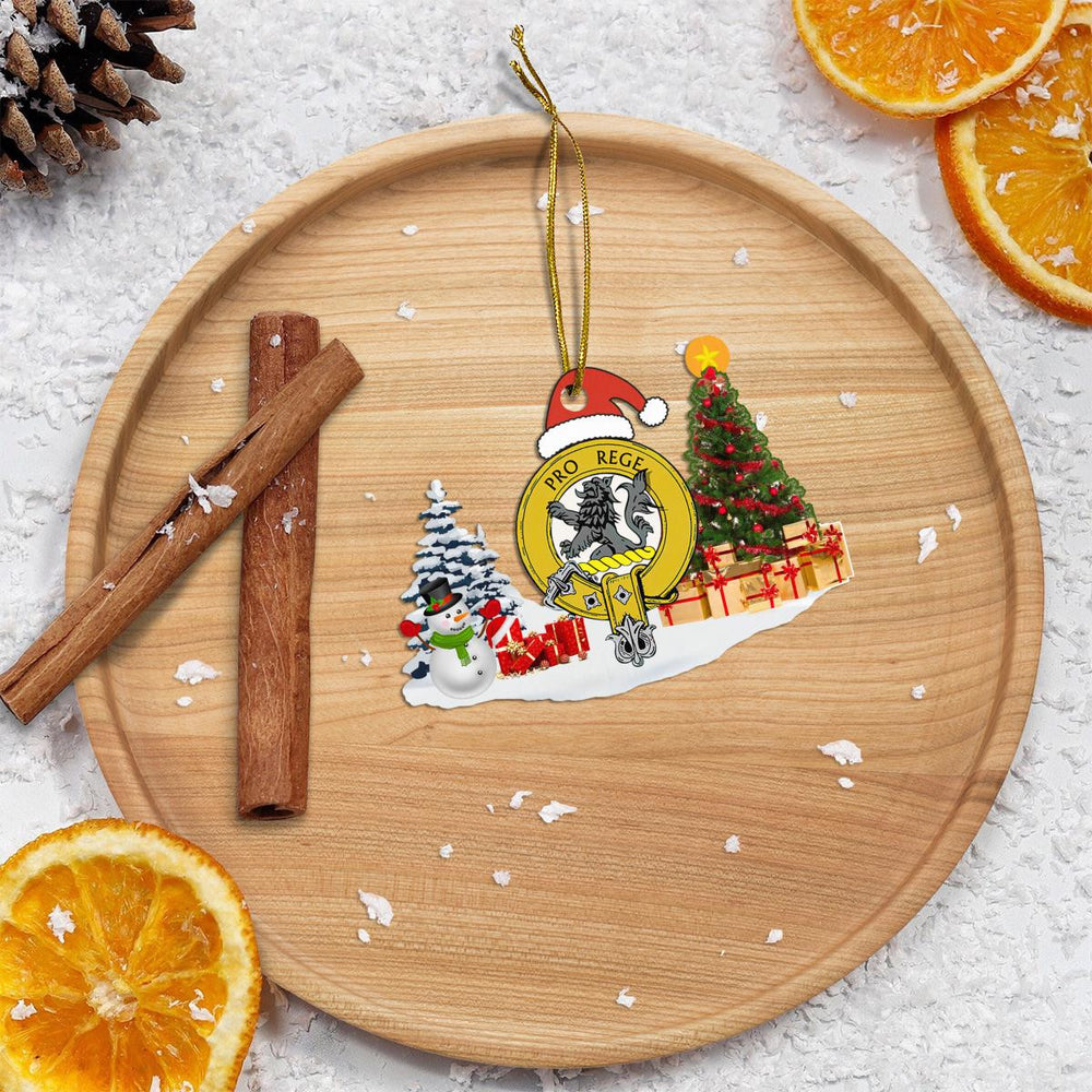 Clan MacPhee Crest Tartan Acrylic Christmas Ornament BS39 MacPhee Tartan Tartan Christmas   