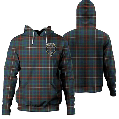 Clan Fraser Hunting Ancient Tartan Hoodie Crest XR3FKP8M-1