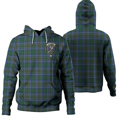 Clan Cockburn Ancient Tartan Hoodie Crest