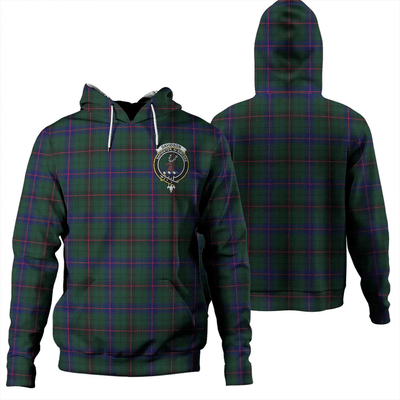 Clan Davidson Modern Tartan Hoodie Crest