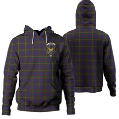 Clan Durie Tartan Hoodie Crest 1S4KHXCT-1 Durie Tartan Hoodies   