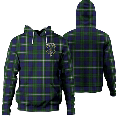 Clan Forbes Modern Tartan Hoodie Crest