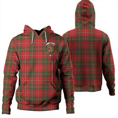 Clan Hay Modern Tartan Hoodie Crest