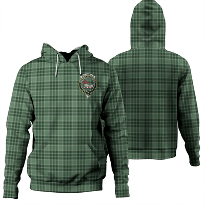 Clan MacDonald Lord of the Isles Hunting Tartan Hoodie Crest