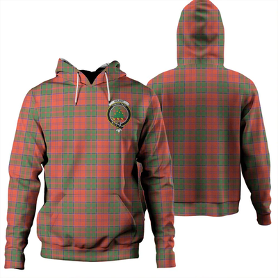 Clan Grant Ancient Tartan Hoodie Crest