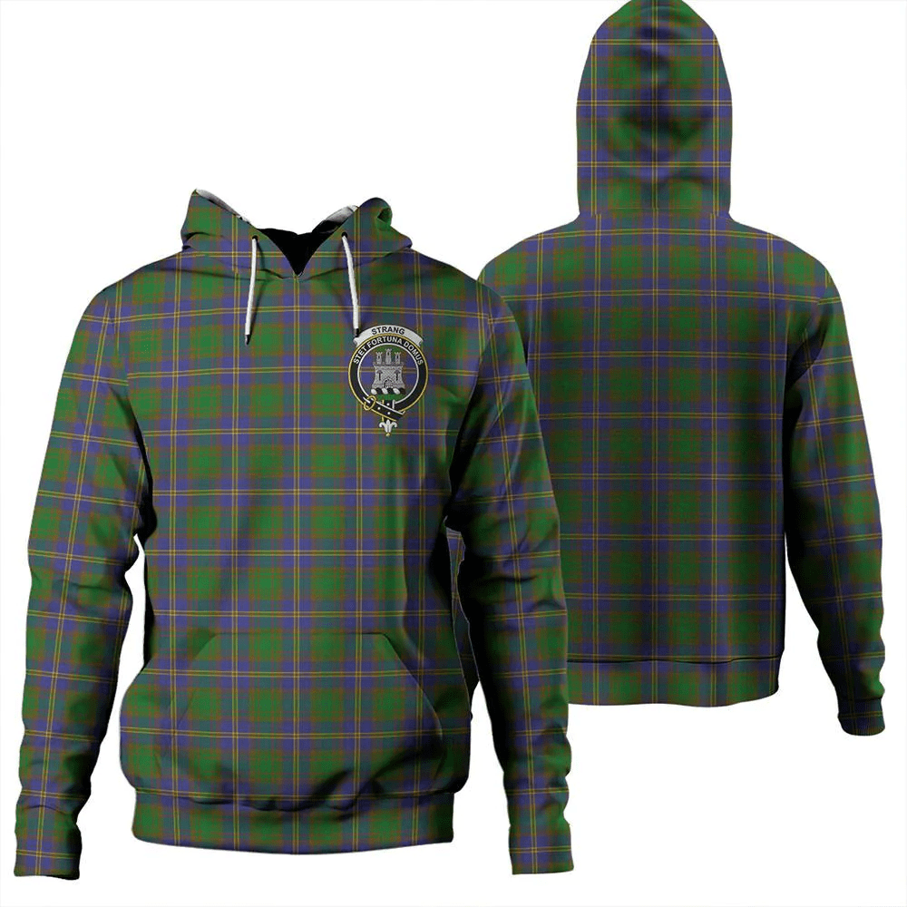 Clan Strange of Balkaskie Tartan Hoodie Crest 5IWQ988K-1 Strange of Balkaskie Tartan Hoodies   