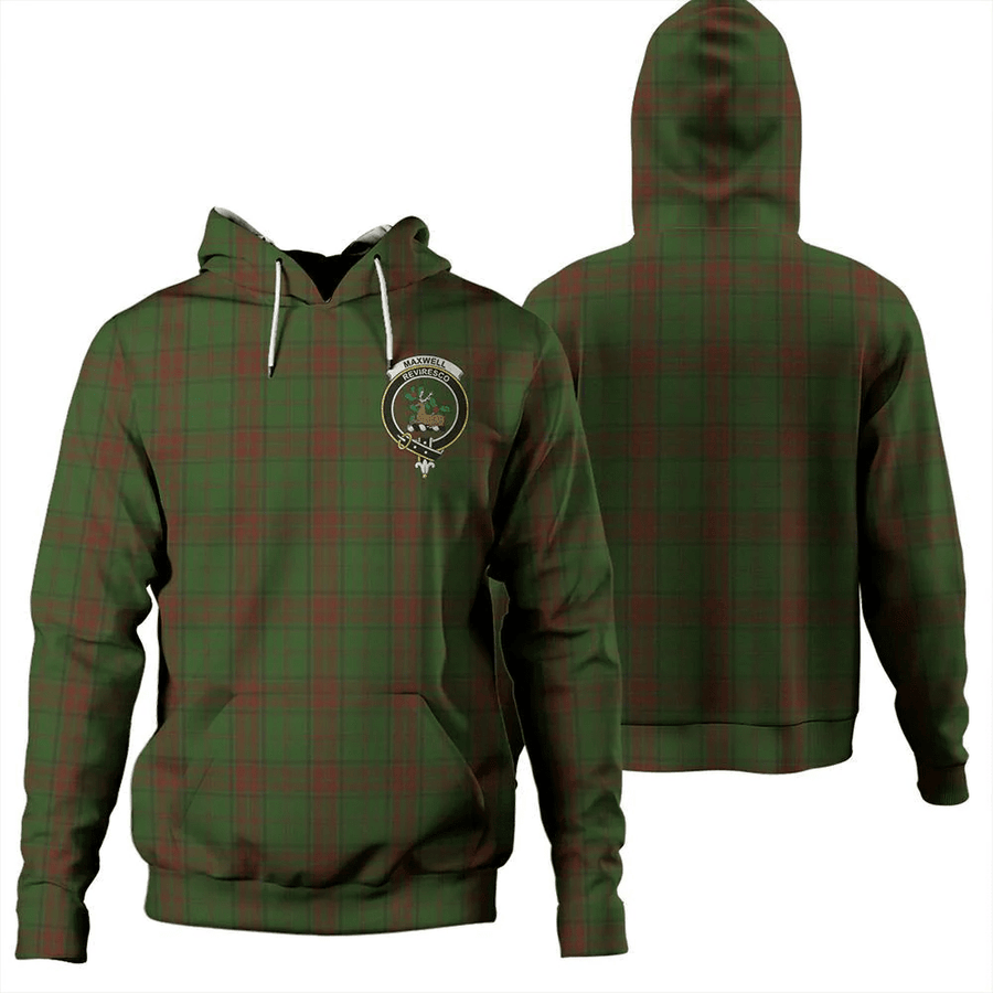 Clan Maxwell Hunting Tartan Hoodie Crest HENDLMJF-1 Maxwell Hunting Tartan Hoodies   