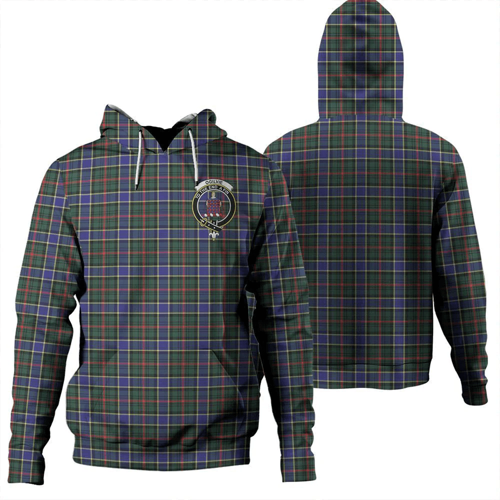 Clan Ogilvie of Airlie Ancient Tartan Hoodie Crest 97G0QCMO-1 Ogilvie of Airlie Ancient Tartan Hoodies   