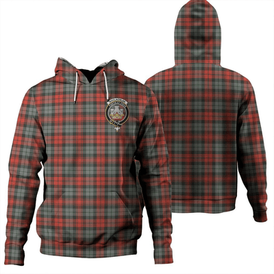 Clan MacLachlan Weathered Tartan Hoodie Crest