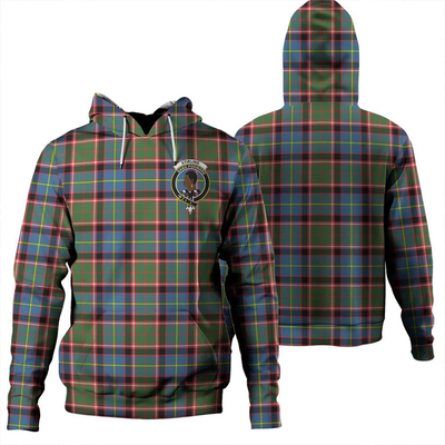 Clan Stirling & Bannockburn District Tartan Hoodie Crest