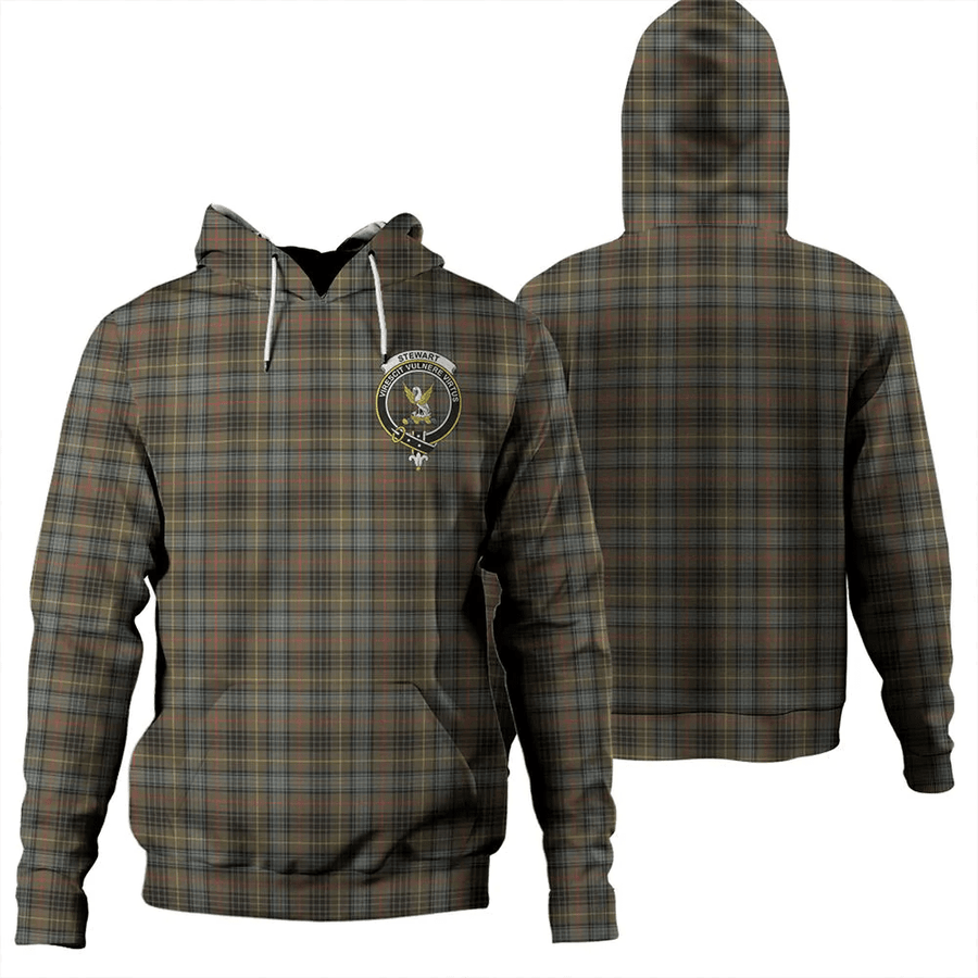 Clan Stewart Hunting Weathered Tartan Hoodie Crest SGNXNW9U-1 Stewart Hunting Weathered Tartan Hoodies   
