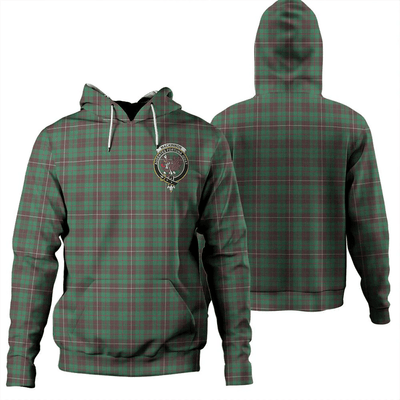 Clan MacKinnon Hunting Ancient Tartan Hoodie Crest