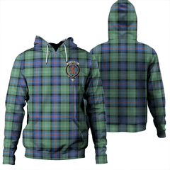 Clan Sutherland Old Ancient Tartan Hoodie Crest R94KWVVR-1 Sutherland Old Ancient Tartan Hoodies   