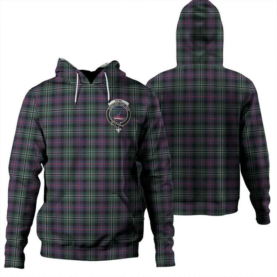 Clan Rose Hunting Modern Tartan Hoodie Crest K3RJ5E5U-1 Rose Hunting Modern Tartan Hoodies   