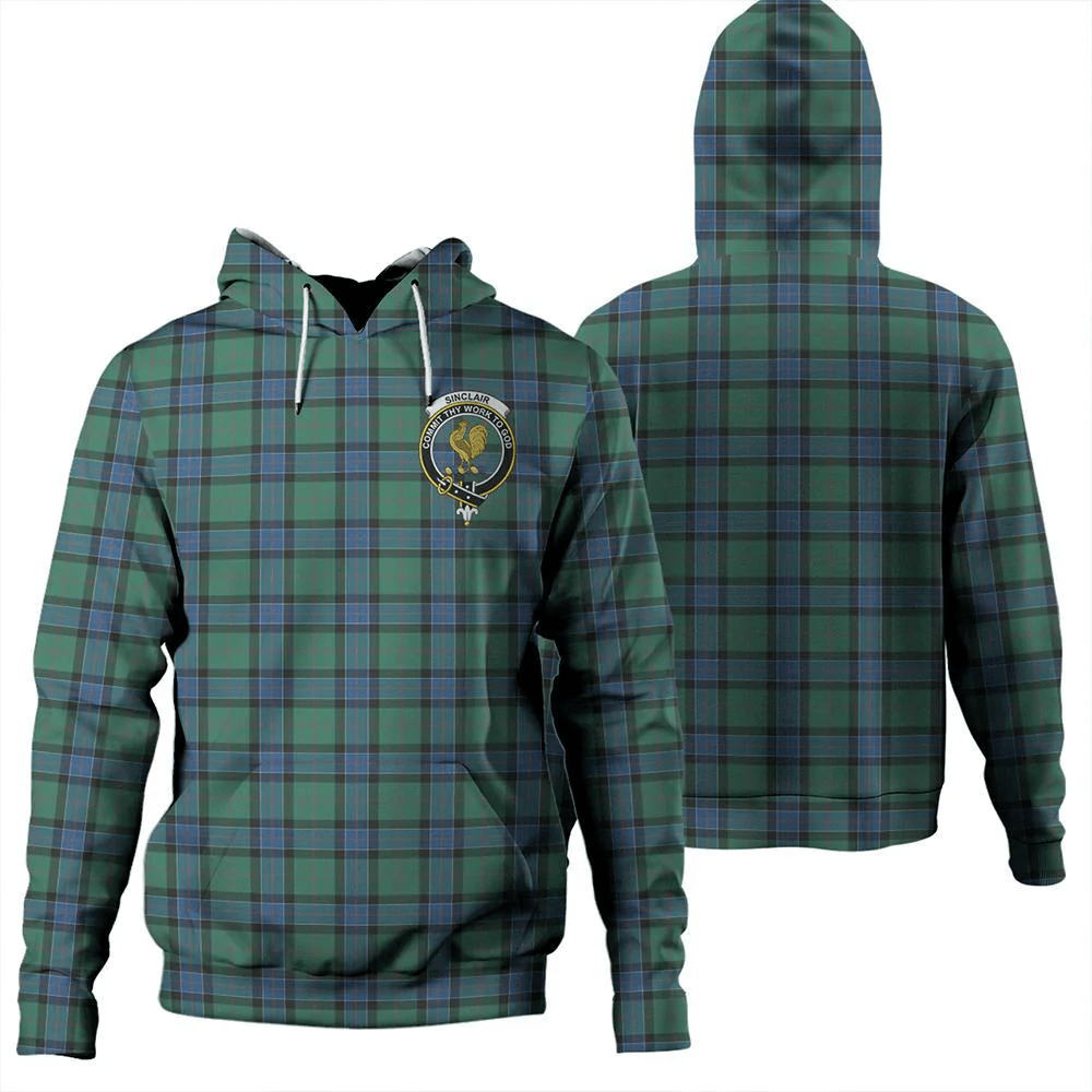 Clan Sinclair Hunting Ancient Tartan Hoodie Crest ZMMKQZSV-1 Sinclair Hunting Ancient Tartan Hoodies   