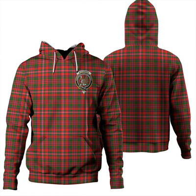 Clan MacKinnon Modern Tartan Hoodie Crest