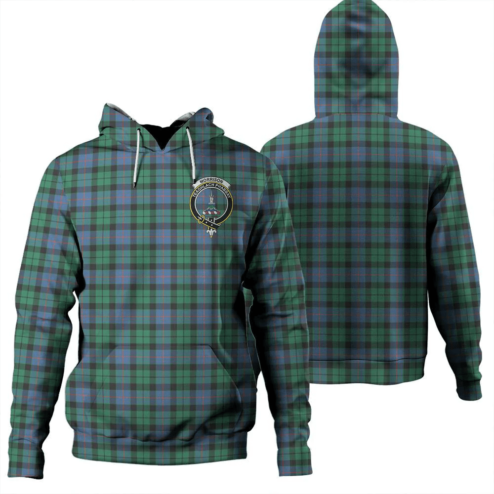 Clan Morrison Ancient Tartan Hoodie Crest JQ1RKIH7-1 Morrison Ancient Tartan Hoodies   