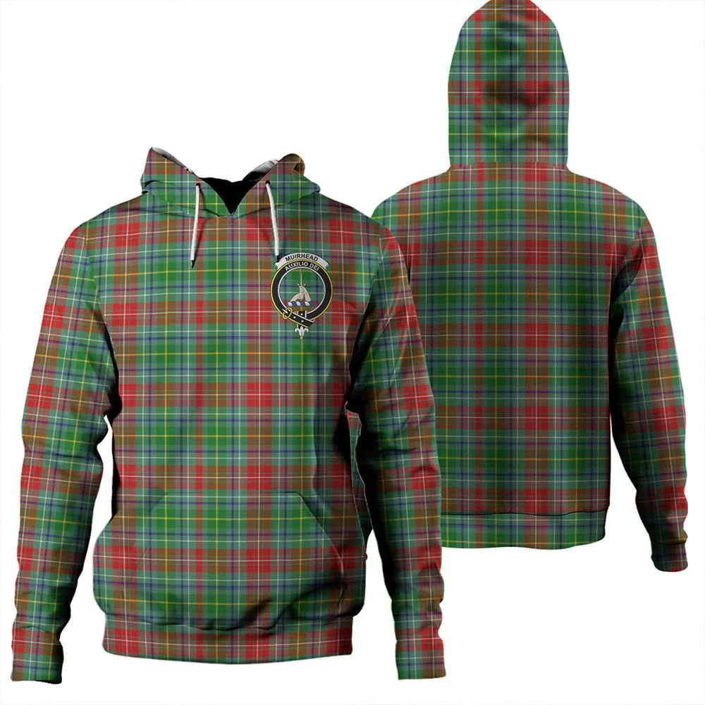 Clan Muirhead Tartan Hoodie Crest BUYF1SKT-1 Muirhead Tartan Hoodies   