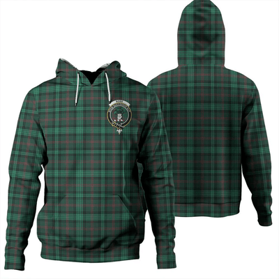 Clan Ross Hunting Modern Tartan Hoodie Crest