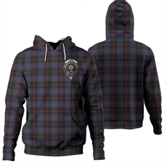 Clan Nairn Tartan Hoodie Crest MCPYE2S7-1 Nairn Tartan Hoodies   