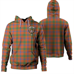 Clan Ross Ancient Tartan Hoodie Crest HGS6ERF8-1 Ross Ancient Tartan Hoodies   