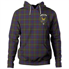 Clan Durie Tartan Hoodie Crest 1S4KHXCT-1 Durie Tartan Hoodies   