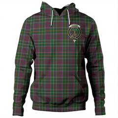 Clan Crosbie Tartan Hoodie Crest MJSHWAIK-1 Crosbie Tartan Hoodies   
