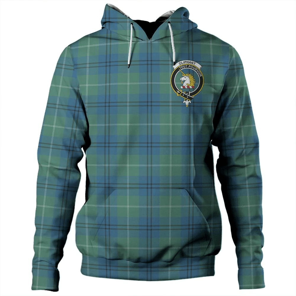 Clan Oliphant Ancient Tartan Hoodie Crest OWDUXSFV-1 Oliphant Ancient Tartan Hoodies   
