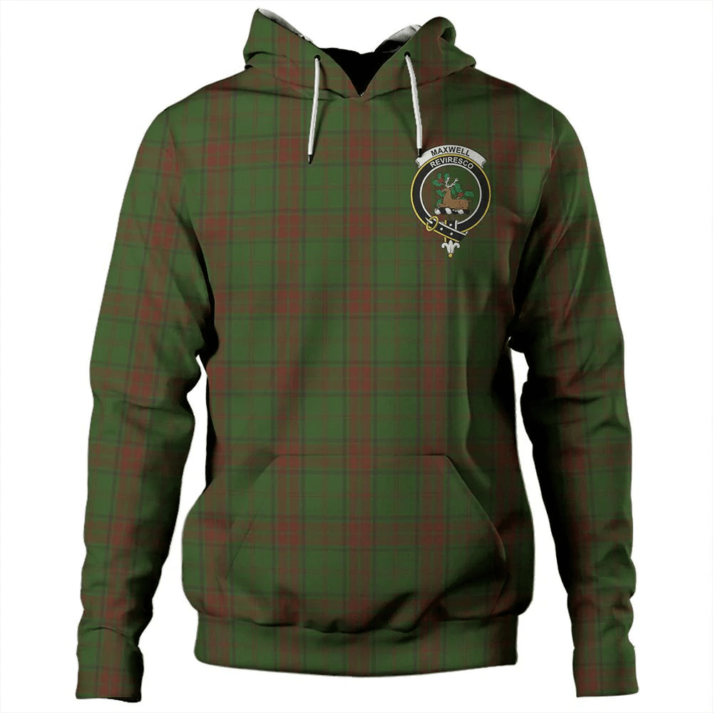Clan Maxwell Hunting Tartan Hoodie Crest HENDLMJF-1 Maxwell Hunting Tartan Hoodies   