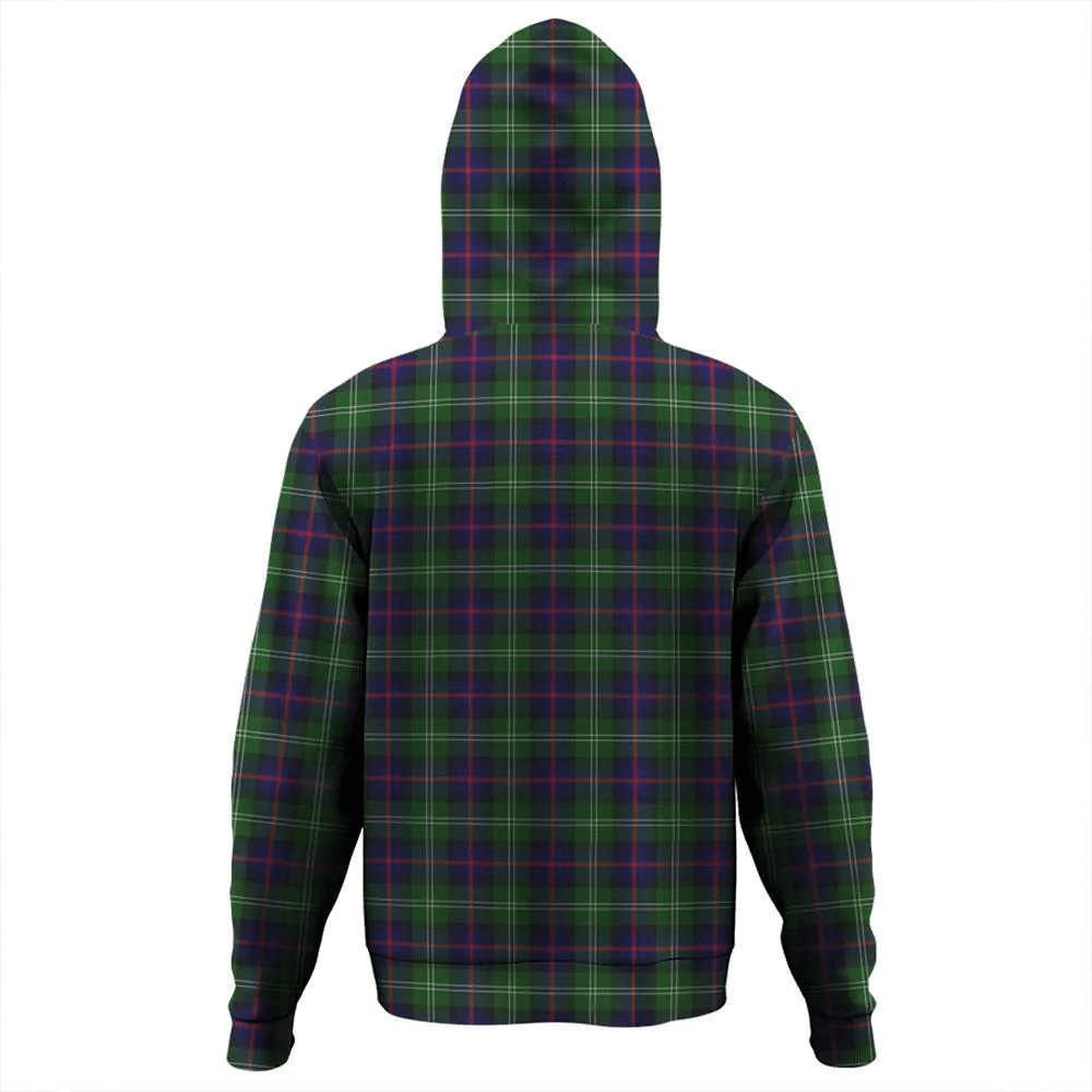 Clan Sutherland Modern Tartan Hoodie Crest X8HMUFRK-1 Sutherland Modern Tartan Hoodies   