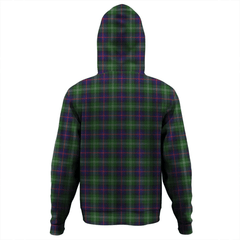 Clan Sutherland Modern Tartan Hoodie Crest X8HMUFRK-1 Sutherland Modern Tartan Hoodies   