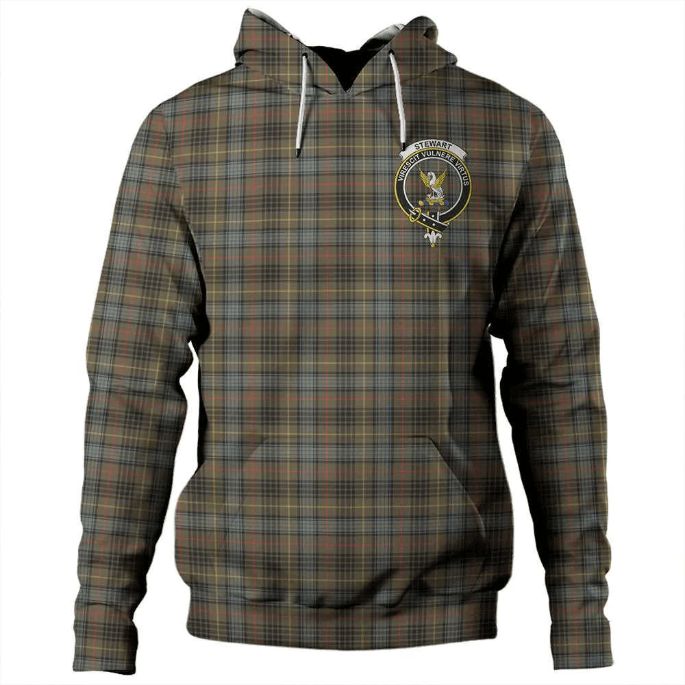 Clan Stewart Hunting Weathered Tartan Hoodie Crest SGNXNW9U-1 Stewart Hunting Weathered Tartan Hoodies   