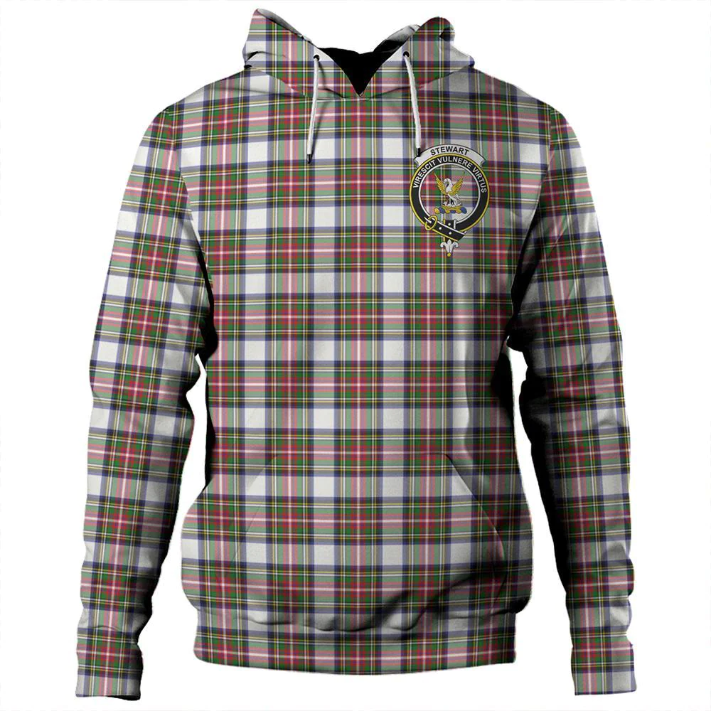 Clan Stewart Dress Modern Tartan Hoodie Crest 3MZSLHD5-1 Stewart Dress Modern Tartan Hoodies   