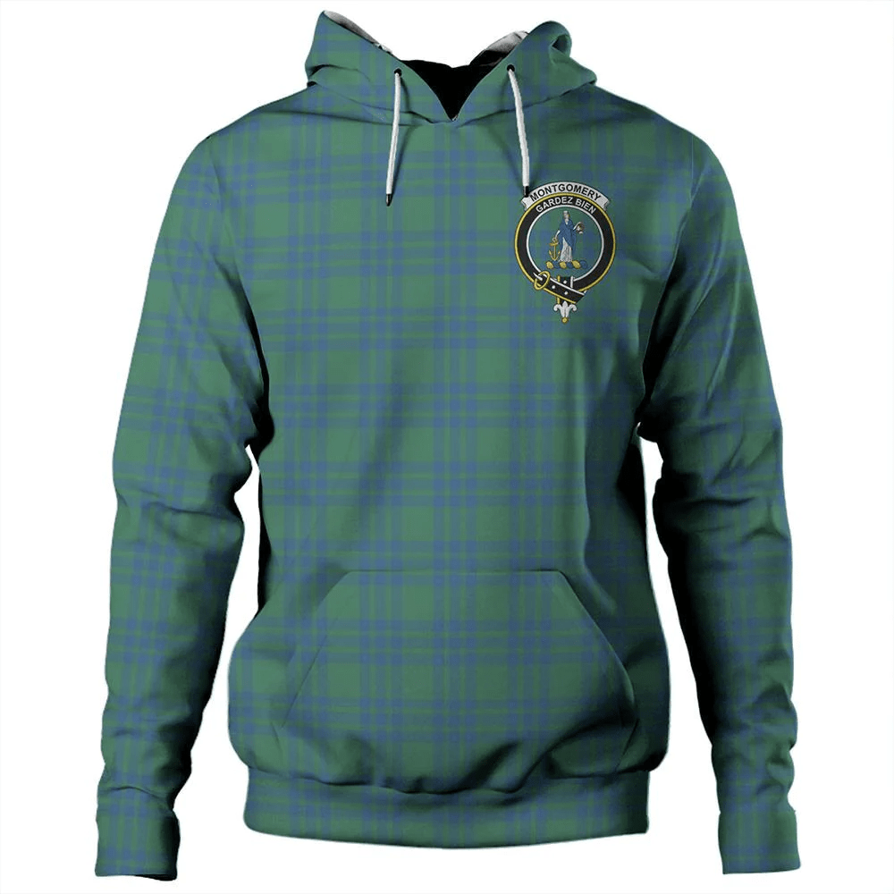 Clan Montgomery Ancient Tartan Hoodie Crest BCXTLQMY-1 Montgomery Ancient Tartan Hoodies   