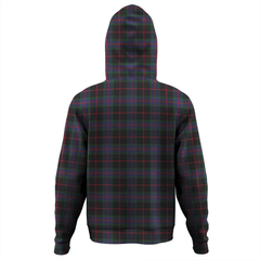 Clan Nairn Tartan Hoodie Crest MCPYE2S7-1 Nairn Tartan Hoodies   